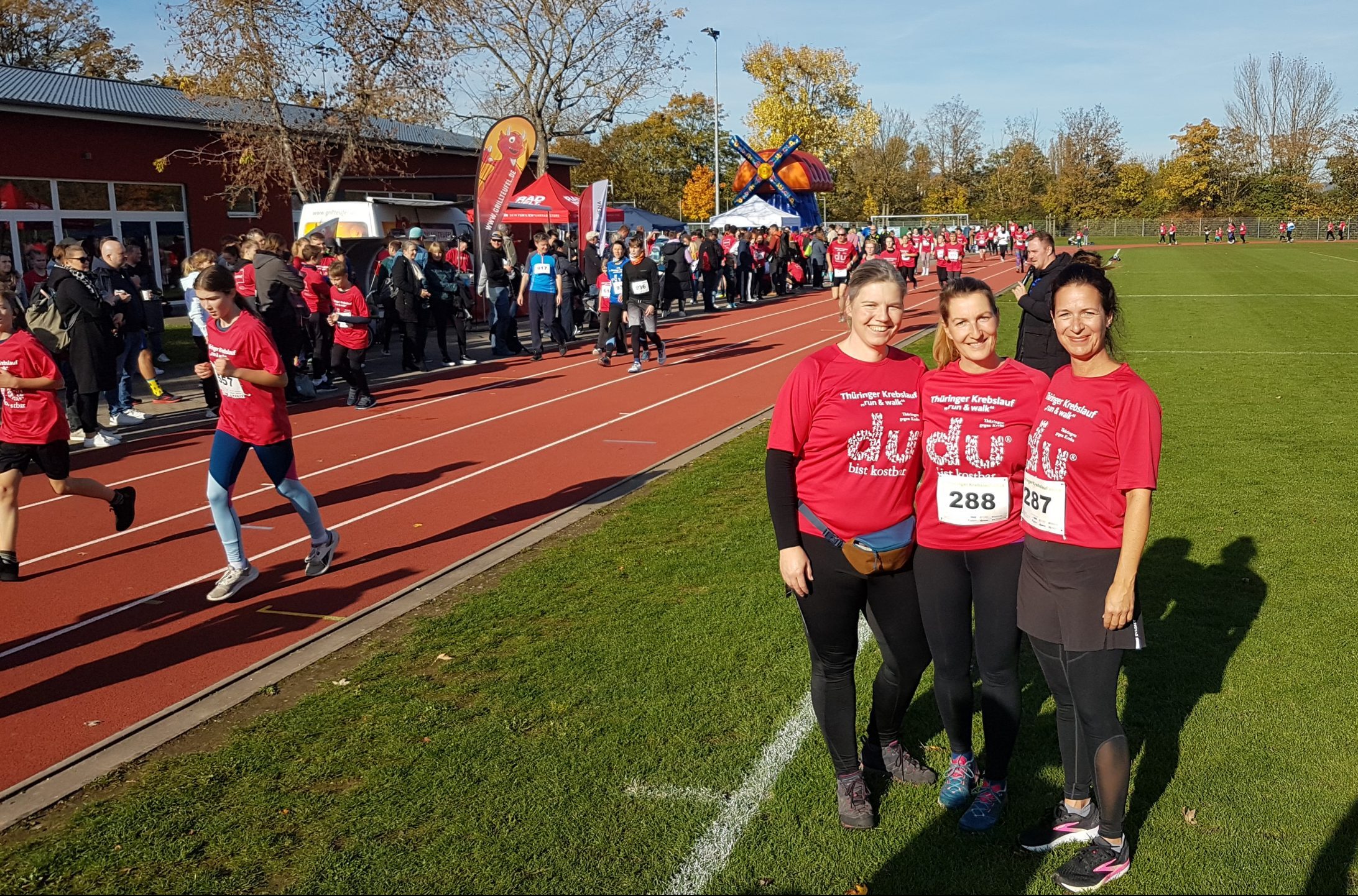 BeBeQu bewegt sich beim 4. „run & walk“ der Thüringischen Krebsgesellschaft